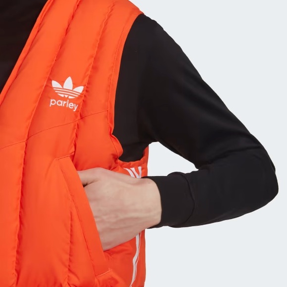 Adidas Orange Puffer Vest - Picture 7 of 7